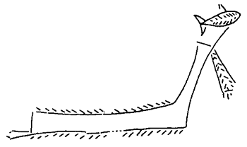 A cycladic boat, with a throwable dolphin